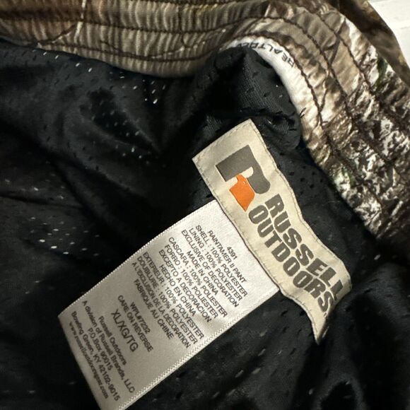 Russell outdoors Pants Mens‎ XL Brown Realtree AP Hunting Camo Deer Side Zip - Picture 8 of 12
